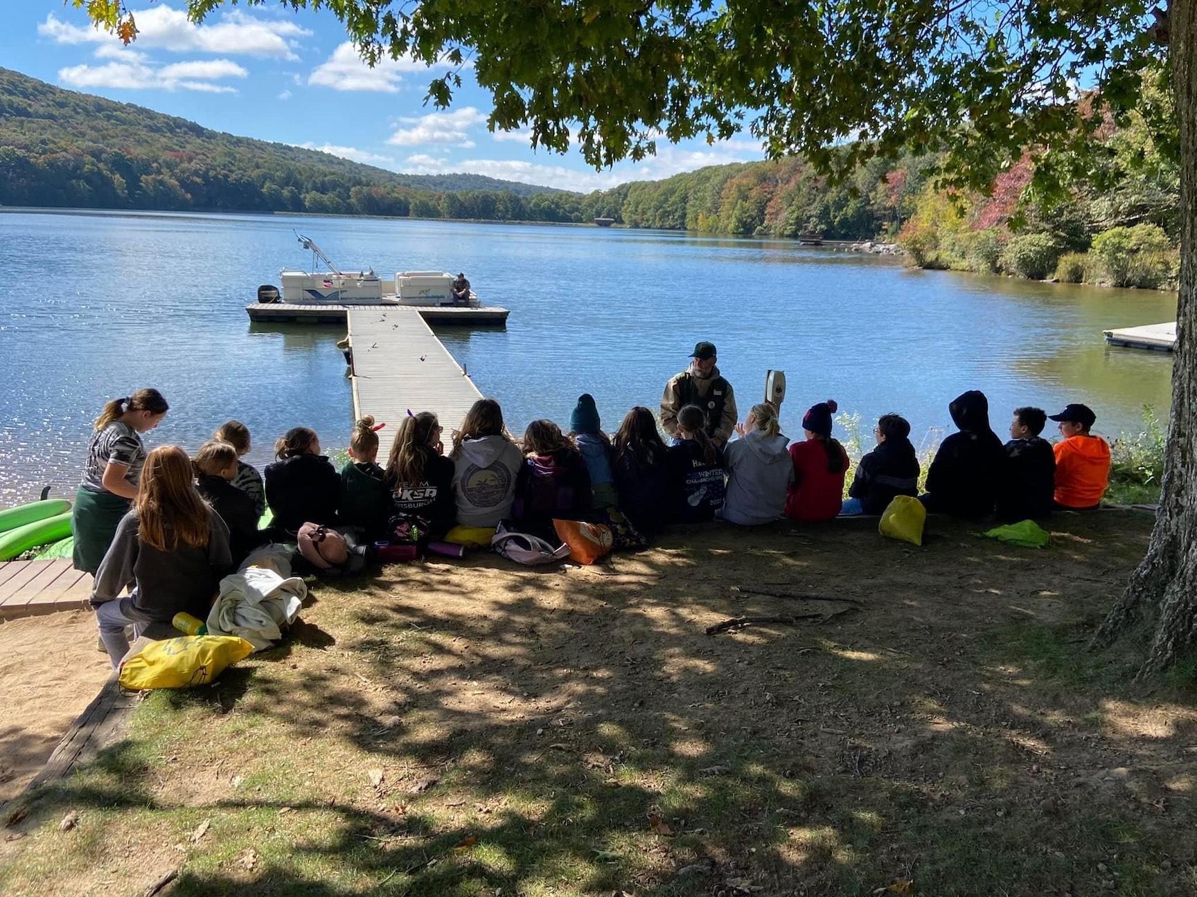 Penn Middle 6th-graders gather for boat rides