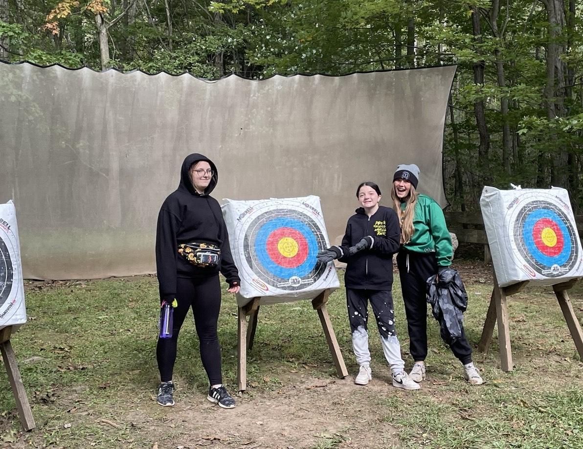 Penn Middle students enjoyed archery practice