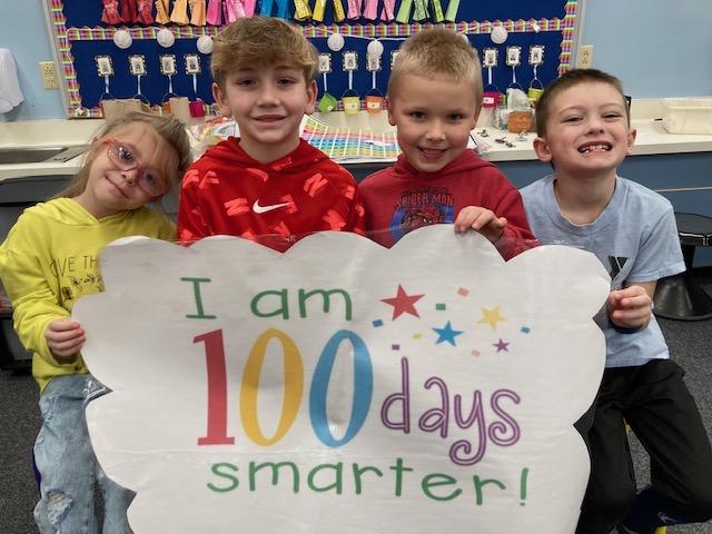 Lilienne Hess, Cameron Hand, Connor Krefta, and Cooper Smith from Mrs. Kelly’s 1st-grade class at Sunrise