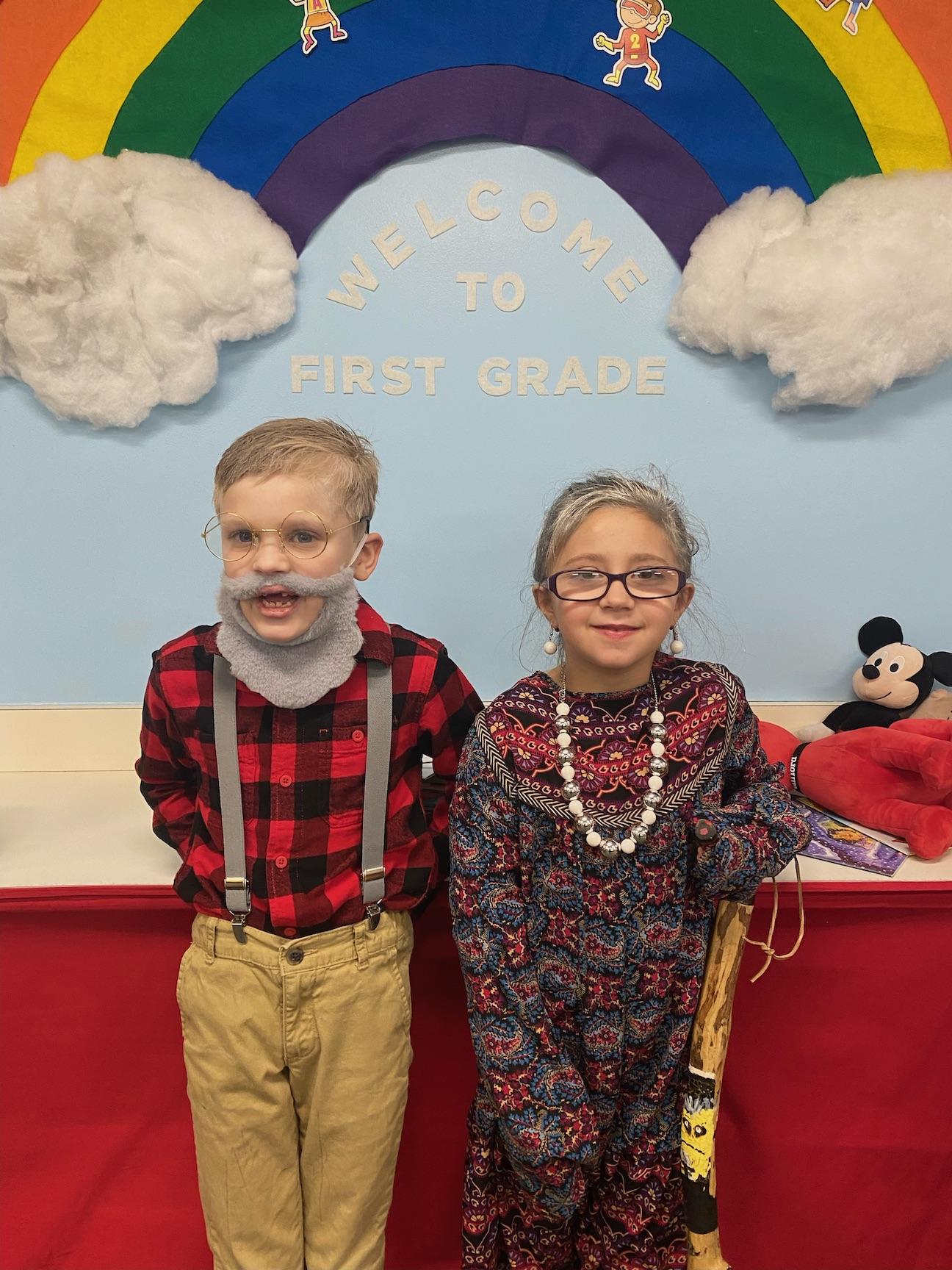 Logan Beck and Emma Kroll, 1st-graders in Mrs. Buzzard’s classroom at Harrison Park